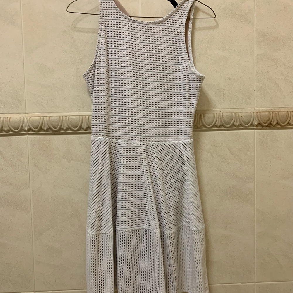 White BCBG dress